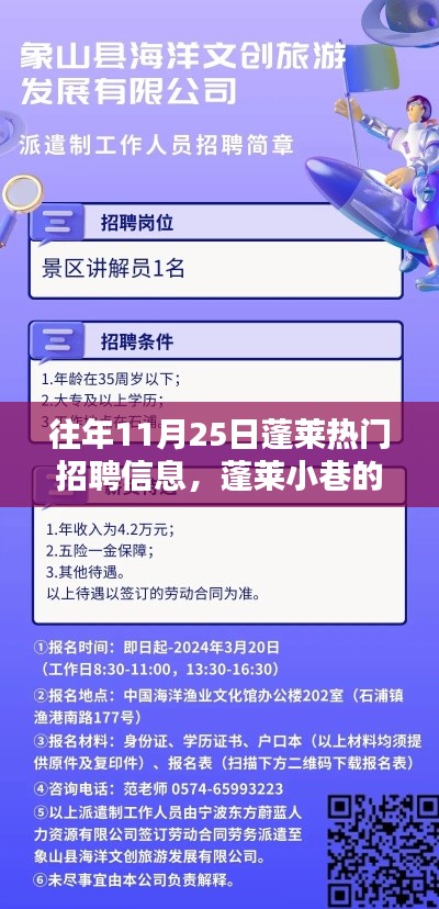 揭秘往年蓬莱招聘热点，探寻小巷宝藏与特色小店招聘资讯速递