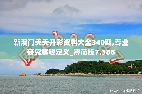 新澳门天天开彩资料大全340期,专业研究解释定义_薄荷版7.388