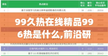 99久热在线精品996热是什么,前沿研究解析_交互版8.100
