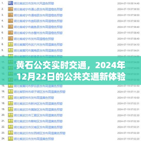 黄石公交新体验，实时交通与未来公共交通的交融（2024年12月22日）