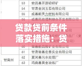 贷款贷前条件落实措施：贷前审查的重点有哪些 