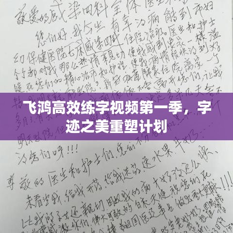 飞鸿高效练字视频第一季，字迹之美重塑计划