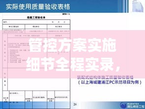 管控方案实施细节全程实录，执行、监督、反馈一体化记录