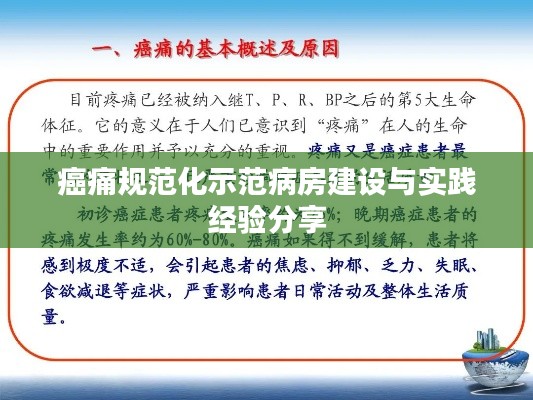 癌痛规范化示范病房建设与实践经验分享