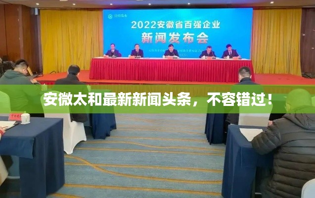 安微太和最新新闻头条，不容错过！
