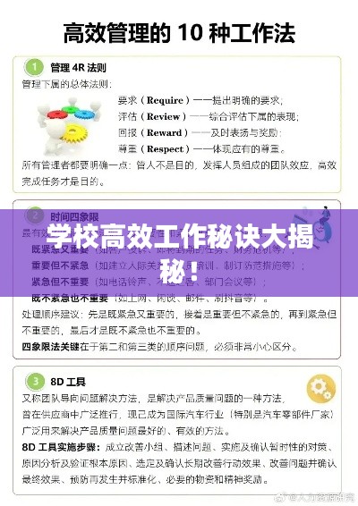 学校高效工作秘诀大揭秘！
